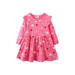 Godderr Toddler Baby Girls Cotton Princess Dress Little Girls Party Dress Kids Long Sleeve Printedfall Winter Dress for 2-7Y