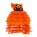 Toddler Kids Baby Girls Tutu Role Play Fancy Pumpkin Princess Dresses For Birthday Tulle Dress Up Photo Layered Dress