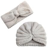 JDEFEG Beach Stuff for Babies Turban Cap Knitted Hair Headwear Boy Sets Hat Baby Band Girl Baby Care 7Th Generation Baby Products I One Size