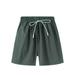 HIBRO Training Suits for Boys 5t Boy Clothes Toddler Boys Short Casual Pants Plain Color Fan Sports Lace Up Beach Summer Baby Shorts Harem Pants