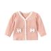 URMAGIC Newborn Baby Boy Girl Casual Long Sleeve V Neck Button Down Cardigan Sweater