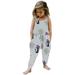 Toddler Kids Boys Girls Halloween Cute Rompers Fashion Funny Cat Graphic Printed Suspenders JumpsuitGray qILAKOG 2 Years