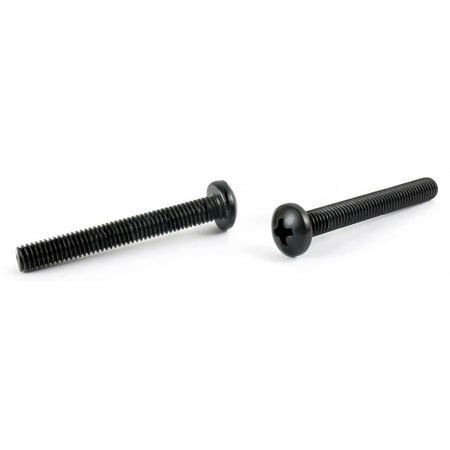M6-1.0 x 25 mm Machine Screws / Phillips / Pan Head / 18-8 Stainless Steel / Black Oxide / DIN7985A - 500 Piece Carton