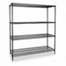 Choice Zoro 2KPL8 24 x 63 x 72 in. 600 lbs Wire Shelving Unit Black