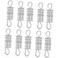 5 100pcs Magnet Necklaces Silver Bangle Bracelets Brass Fasteners Brass Screws Screw Type Clasp Bracelet Rope Locking Clasp Copper Screws Tie Buckle Clasps for Bbracelet Extender