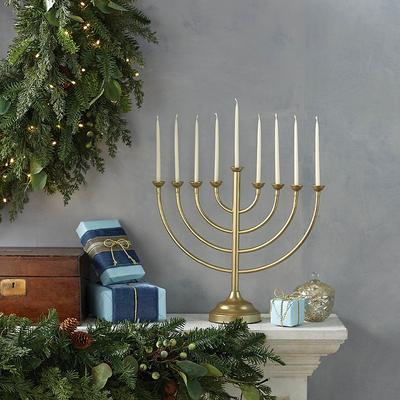 Classic Hanukkah Menorah - Frontgate - Christmas Decor