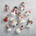 Frosted Snowmen Collectible Ornaments, Set of 10 - Frontgate
