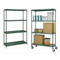 Focus Foodservice 24 in. x 36 in. FPS-Plus solid polymer shelf - Green - 24 x 36 in.
