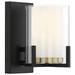 Savoy House Eaton 8.25" High Matte Black & Warm Brass Accents Wall