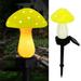 Tiitstoy Solar Outdoor Lights Mushroom Lights Outdoor Garden Waterproof Cute Fairy String Light Outside Decoration for Pathway Landscape Yard Easter Pathway Xmas Yellow