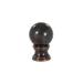B&P LampÂ® Solid Brass Sphere Style Antique Bronze Finial 1-3/8 Inch Height 1/4-27 Tap