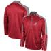 Men's Colosseum Cardinal Washington State Cougars Marled Half-Zip Jacket