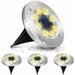 4pc 8 LED Solar Power Buried Light In-Ground Lamp Outdoor Colorful