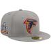 Men's New Era Gray Atlanta Falcons Color Pack 59FIFTY Fitted Hat