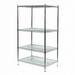 Choice Zoro 2KPD9 18 x 85 x 60 in. 600 lbs Wire Shelving Unit Silver