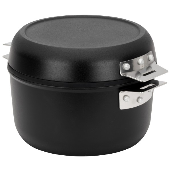 Snow Peak - Home & Camp Cooker - Topf Gr Pot 2,5 l, Pan 0,9 l schwarz/grau