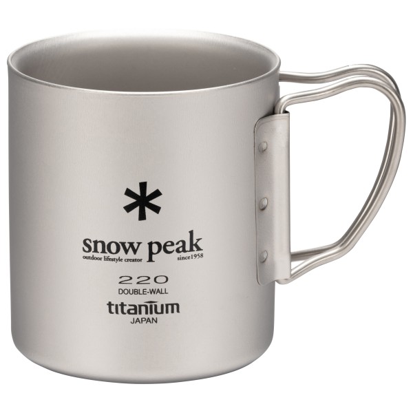 Snow Peak - Titanium Double Wall Cup Gr 220 ml grau