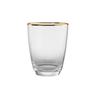 BUTLERS - GOLDEN TWENTIES Glas mit Goldrand und Rillen 300ml Gläser 1 ct