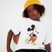 Kid's Mickey Stands Ut (Short Sleeve Graphic T-Shirt) | White | 7-8Y | UNIQLO US