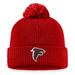 Women's Fanatics Branded Red Atlanta Falcons Cuffed Knit Hat with Pom