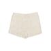 Ann Taylor LOFT Shorts: Ivory Marled Bottoms - Women's Size 12 - Sandwash