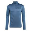 Men's Adidas Terrex Multi Half-Zip Top - Blue - Size M - Mid-Layer