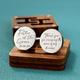 Father Of The Groom Gift, Thanks For Raising Man My Dreams, Custom Personalized Wedding Cufflinks, Bride Gift