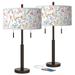 Spring's Joy Robbie Bronze USB Table Lamps Set of 2