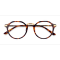 Unisex s geometric Tortoise Gold Acetate,Metal Prescription eyeglasses - Eyebuydirect s Yates