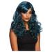 Fever Gothic Seductress Blue Curly Wig