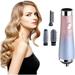 4-in-1 Hair Dryer Brush & Volumizer Styler - Hot Air Brush with Interchangeable 3 Brush Heads for Straightening - Portable Hair Brush Blow Dryer in Beauty & Personal Care (Pink )