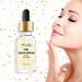 MELAO 24K Gold Foil Essence Moisturizing Liquid Smooth Skin Enhancing Anti Aging Skin Care Yellow Gold Original Liquid