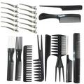 KEINXS 22 Pcs Professional Hair Comb Set Metal Duck Bill Clips for Women Hair Stylists Styling Hair Combs Set Accessories Variety curl wide tooth rat tail comb Hairpin Great for Variety Hair