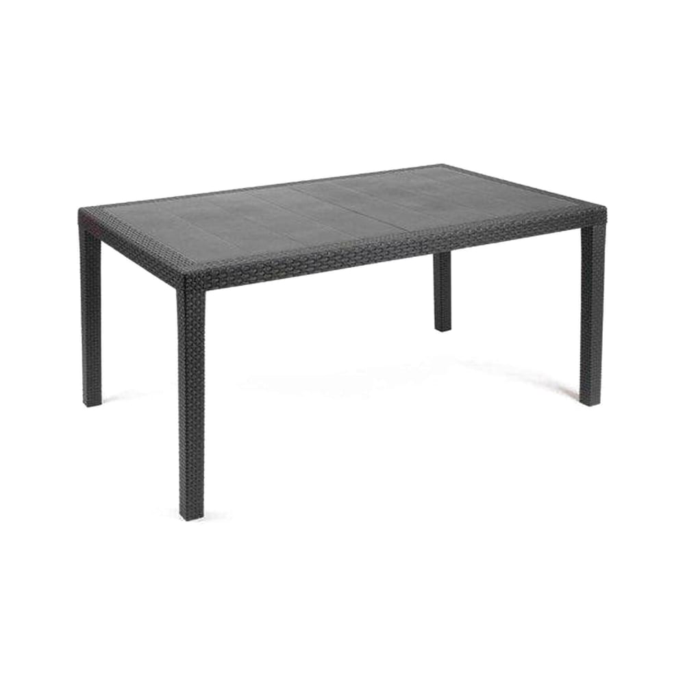 Table d'extérieur anthracite 138x78 cm