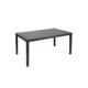 Table d'extérieur PVC anthracite 138x78h72