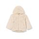 NAME IT Mädchen NMFMOSA Fake FUR Jacket W Hood PB Jacke, Oatmeal, 116