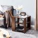3-tier side table,Square end table,wood living room nightstand