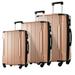 Hardshell Luggage Expandable Suitcase PC+ ABS & TSA Luggage 3 Piece Set Lock Spinner Carry on 20"24"28"