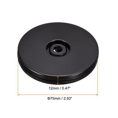 Rotating Swivel Stand with Steel Ball Lazy Susan Base Turntable 4Pcs - Black