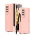 Feishell for Samsung Galaxy Z Fold5 Case with S Pen & Pen Holder Shockproof Hinge Protection Built-in Screen Protector Full Body Protective Anti-slip Matte Slim Phone Cover Pink