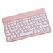 UHUYA Bluetooth Keyboard Portable Bluetooth Colorful Computer Keyboards Wireless Mini Compact Retro Typewriter Flexible Design Keyboard with Compact Slim Profile Pink