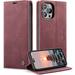 iPhone 14 Wallet Case iPhone 14 Case Wallet PU Leather Book Folding Flip Folio Case with Card Holders Kickstand Magnetic Closure Protective Cover for iPhone 14 2022 6.1 inch - Wine Red