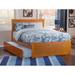 AFI Metro Full Platform Bed with Twin Trundle in Caramel Latte