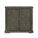 Reeded 2 Door Accent Chest with Shelves