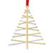 Nambe Oh Christmas Tree Ornament Silver and Gold Plated - 5" x 6.5"