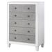 Katia Rustic Grey and Weathered White 5-drawer Chest