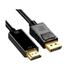 4K DisplayPort to HDMI Cable Adapter 6FT Gold Plated Nylon Braided High Speed (4K(3840x2160) @30Hz 1080P 60Hz) Uni-Directional DP PC to HDMI Monitor Cord Compatible/w Dell HP Lenovo.(1PSC)