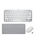 Logitech Pebble M350 Wireless Mouse (Off-White) with Keyboard and Desk Mat