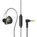 DISHAN Wired Earphone with Stereo Surround and Microphone - High Sensitivity Livestreaming Waterproof Phone Call Passive Noise Reduction 3.5mm In-ear Music Sport Gaming Headset