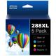 T288XL 288XL Ink Cartridge Combo Pack Replacement for Epson 288 Ink Cartridge 288 XL to Compatible for Epson XP440 Printer Ink Cartridge Epson XP-430 XP-330 XP-446 XP-340 (2B1C1M1Y High Yield)
